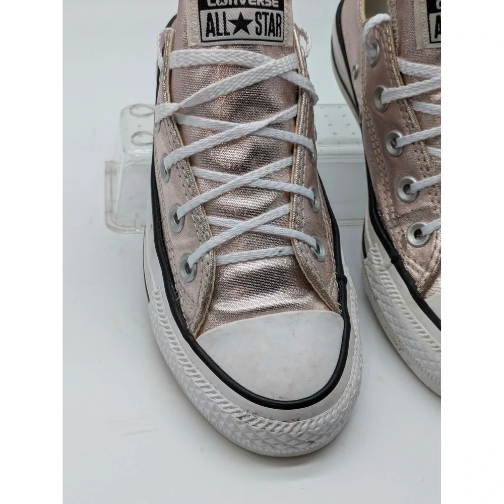 Converse Chuck Taylor All Star Metallic Pink Low Top Sneakers Women Size 5